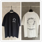 Chrome Hearts 26SS Fashion Patch Embroidered Short Sleeve Couple Casual Loose T-shirt