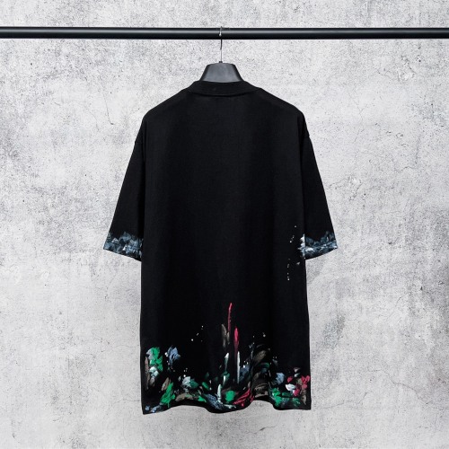 Balenciaga 26SS Fashion Embroidery Logo Graffiti Short Sleeve Unisex Casual Oversize T-shirt