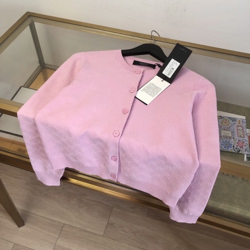 Gucci Fashion Versatile Full Logo Jacquard Knitted Cardigan