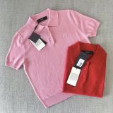 Gucci Fashion Versatile Embroidered GG Wool Knitted Polo Shirt