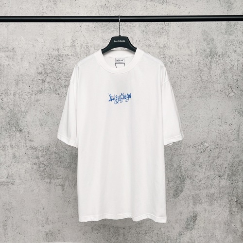 Balenciaga 26SS Fashion Personalized Logo Printed Short Sleeve Unisex Casual Oversize T-shirt