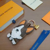Louis Vuitton Couple Fashion Versatile Cute Dog Keychain Bag Pendant