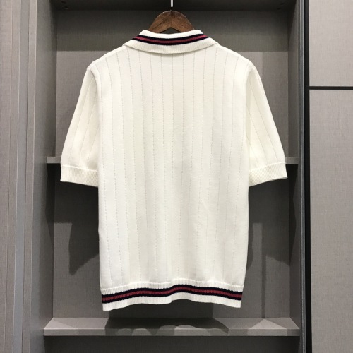 Gucci Unisex Classic Fashion Embroidered GG Collar Polo Shirt