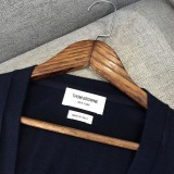 Thom Browne Classic Fashion Four Bar Wool Cardigan Coat