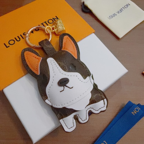 Louis Vuitton Couple Fashion Versatile Cute Dog Keychain Bag Pendant