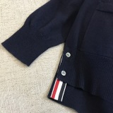 Thom Browne Classic Fashion Four Bar Wool Cardigan Coat