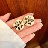 Chanel New Fashion Versatile Logo Letter Earstuds
