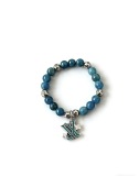 Louis Vuitton Fashion Multi Element Agate Thai Silver Style Bracelet Couple Retro Silver Bracelet