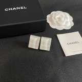 Chanel New Fashion Versatile Square CC Earrings
