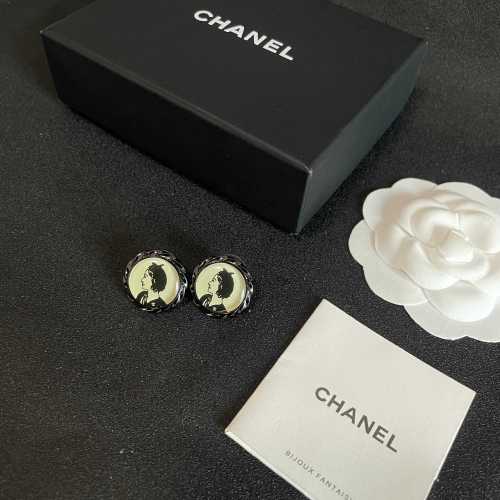 Chanel New Fashion Versatile Portrait Earrings
