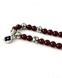 Louis Vuitton Fashion Multi Element Agate Thai Silver Style Bracelet Couple Retro Silver Bracelet