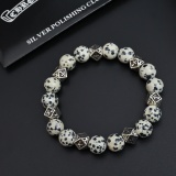 Chrome Hearts Couple Versatile Retro Natural Stone Bracelet