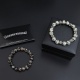 Chrome Hearts Couple Versatile Retro Natural Stone Bracelet