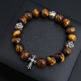 Chrome Hearts Couple Versatile Retro Multi Element Natural Stone Bracelet