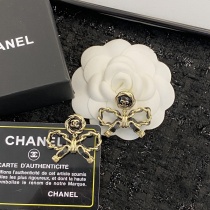 Chanel Fashion Retro Black Gold Bow Earrings Chanel Fashion Retro Black Gold Bow Earrings