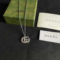 Gucci Fashion Versatile Diamond Set GG Necklace