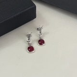 Yves Saint Laurent New Fashion Retro Letter Waterdrop Gemstone Earrings