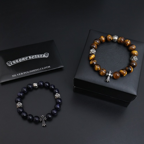Chrome Hearts Couple Versatile Retro Multi Element Natural Stone Bracelet