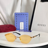 Gucci Fashion Versatile Frameless Sunglasses Glasses Size: 59-13-145