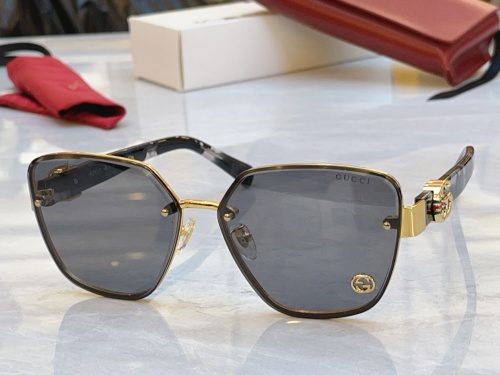 Gucci Fashion Versatile Square Frame Sunglasses Glasses Size: 62-14-145