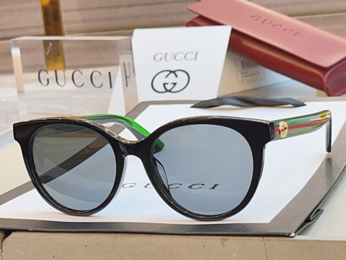 Gucci Fashion Versatile Large Frame Sunglasses Glasses Size: 54-19-145