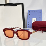 Gucci Fashion Versatile Square Frame Sunglasses Glasses Size: 50-18-140