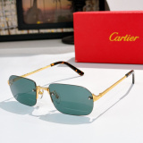 Cartier Fashion Versatile Frameless Sunglasses Glasses Size: 56-20-145