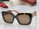 Gucci Fashion Versatile Square Frame Sunglasses Glasses Size: 52-22-145