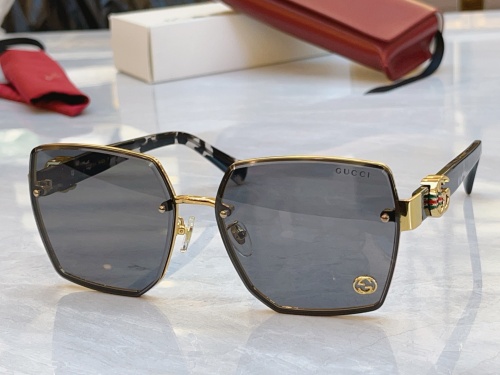 Gucci Fashion Versatile Square Frame Sunglasses Glasses Size: 62-16-145