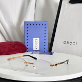 Gucci Fashion Versatile Frameless Sunglasses Glasses Size: 59-13-145