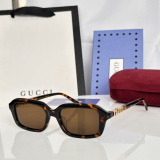 Gucci Fashion Versatile Square Frame Sunglasses Glasses Size: 50-18-140