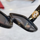 Gucci Fashion Versatile Square Frame Sunglasses Glasses Size: 56-21-142