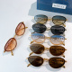 Gucci Fashion Versatile Oval Sunglasses Glasses Size: 58-15-147