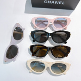 Chanel Classic Fashion Cat's Eye Sunglasses Glasses Size: 52-18-145