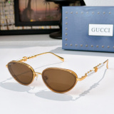 Gucci Fashion Versatile Oval Sunglasses Glasses Size: 58-15-147
