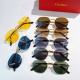 Cartier Fashion Versatile Frameless Sunglasses Glasses Size: 53-21-145