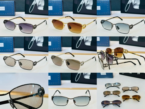 Gucci Fashion Versatile Square Frame Sunglasses Glasses Size: 58-17-135