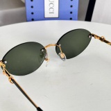 Gucci Fashion Versatile Frameless Sunglasses Glasses Size: 58-17-145