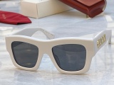 Gucci Fashion Versatile Square Frame Sunglasses Glasses Size: 52-20-140