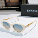 Chanel Classic Fashion Cat's Eye Sunglasses Glasses Size: 52-18-145