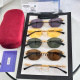 Gucci Fashion Versatile Frameless Sunglasses Glasses Size: 59-13-145