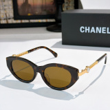 Chanel Classic Fashion Cat's Eye Sunglasses Glasses Size: 52-18-145