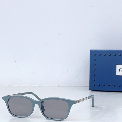 Gucci Fashion Versatile Square Sunglasses Glasses Size: 52-16-145