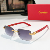 Cartier Classic Fashion Versatile Frameless Sunglasses Glasses Size: 56-19-145