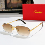 Cartier Fashion Versatile Frameless Sunglasses Glasses Size: 56-20-145