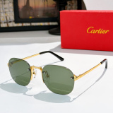 Cartier Fashion Versatile Frameless Sunglasses Glasses Size: 53-21-145