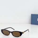 Gucci Fashion Versatile Oval Sunglasses Glasses Size: 52-17-140