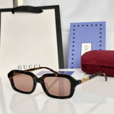 Gucci Fashion Versatile Square Frame Sunglasses Glasses Size: 50-18-140