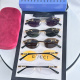 Gucci Fashion Versatile Frameless Sunglasses Glasses Size: 58-17-145