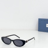 Gucci Fashion Versatile Oval Sunglasses Glasses Size: 52-17-140